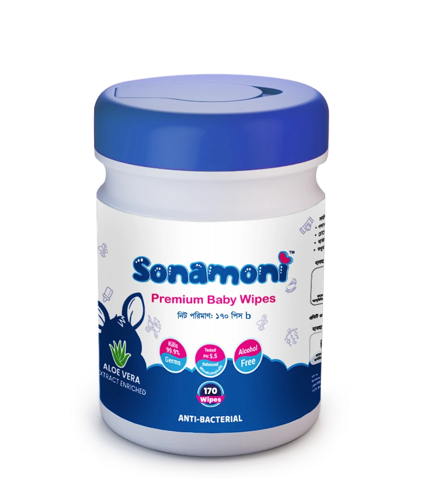 Sonamoni Baby Wipes Jar 160 pcs