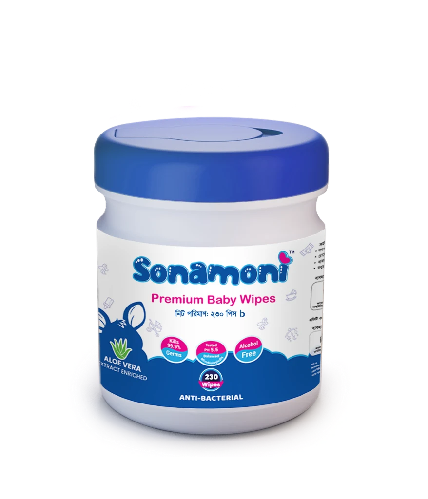 Sonamoni Baby Wipes Jar 230 pcs
